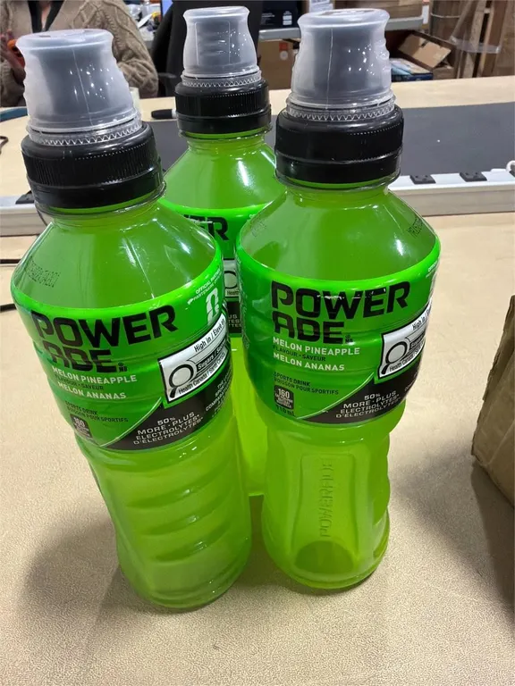 New 3 Pack Powerade Melon Pineapple