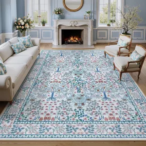 New $180 9x12 Floral Vintage Forest Rug