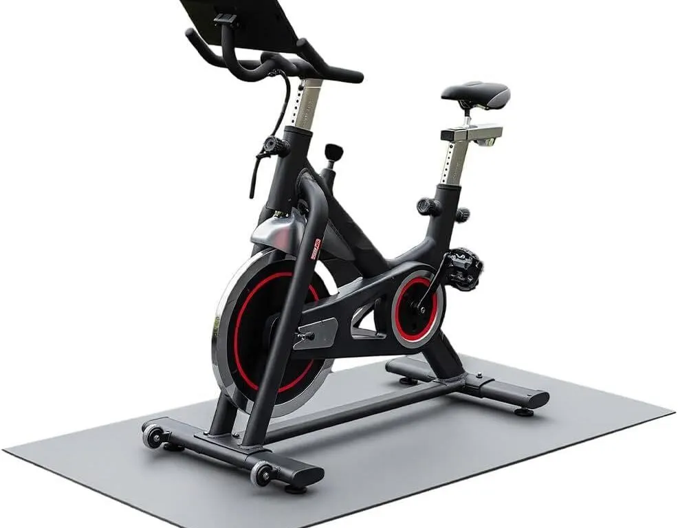 OPENED $36 Rubber-Cal TFS-121 Exercise Bike Mats