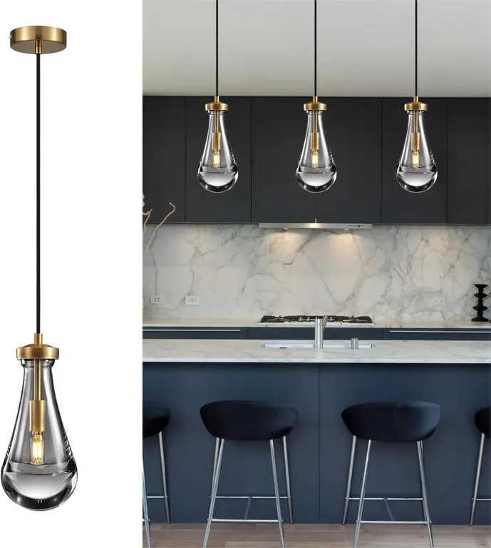 New $330 Raindrop Pendant Light Fixtures Set of 3
