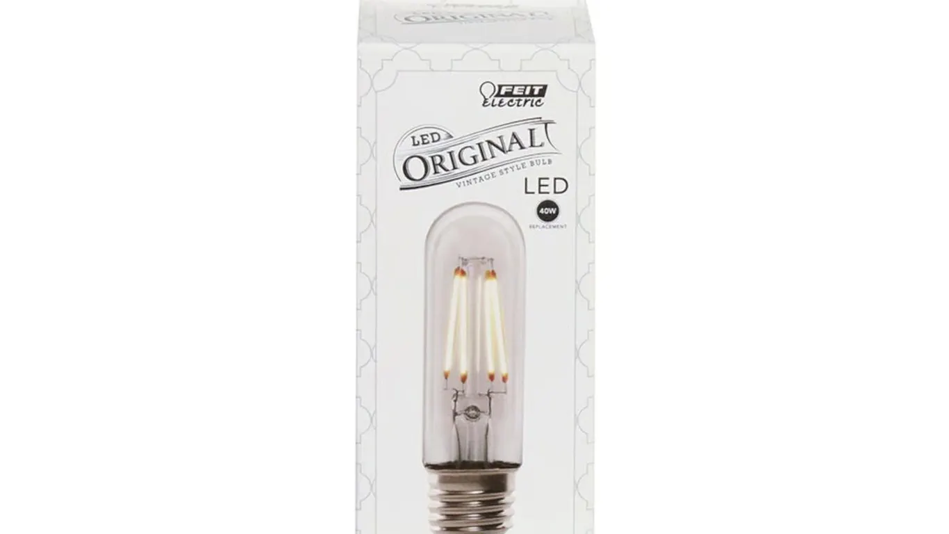 New (2pk) Feit T10 E26 LED Bulb Soft White 40W Eq