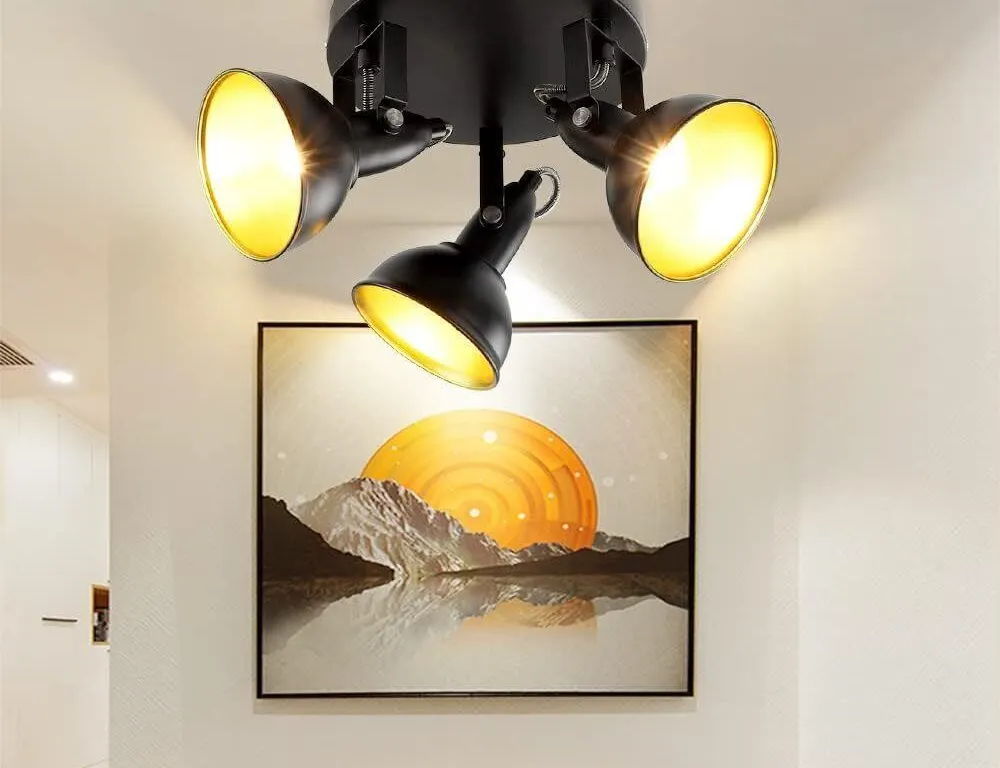 New $53 DLLT 3-Light Track Lighting, Black E12...