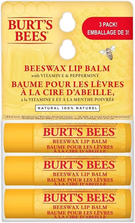 NEW (3-Pack, 4.25g ea.) Burt's Bees Lip Balm
