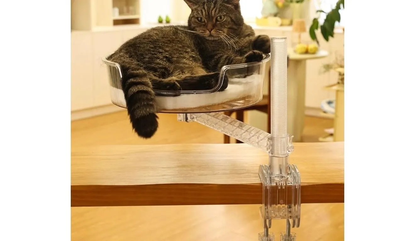 $30 Cat Bed Desk with Pet Mat, Cat Hammock