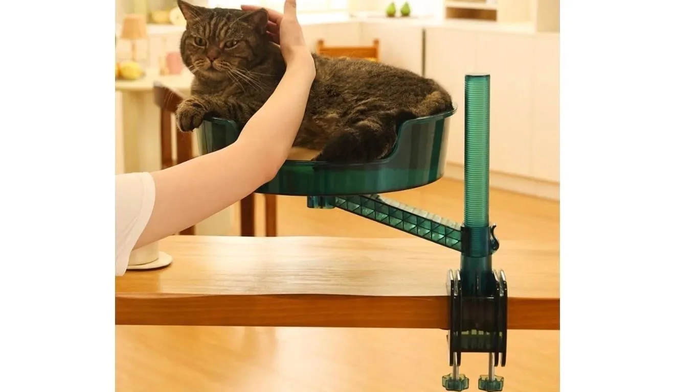 $30 Cat Bed Desk with Pet Mat, Cat Hammock