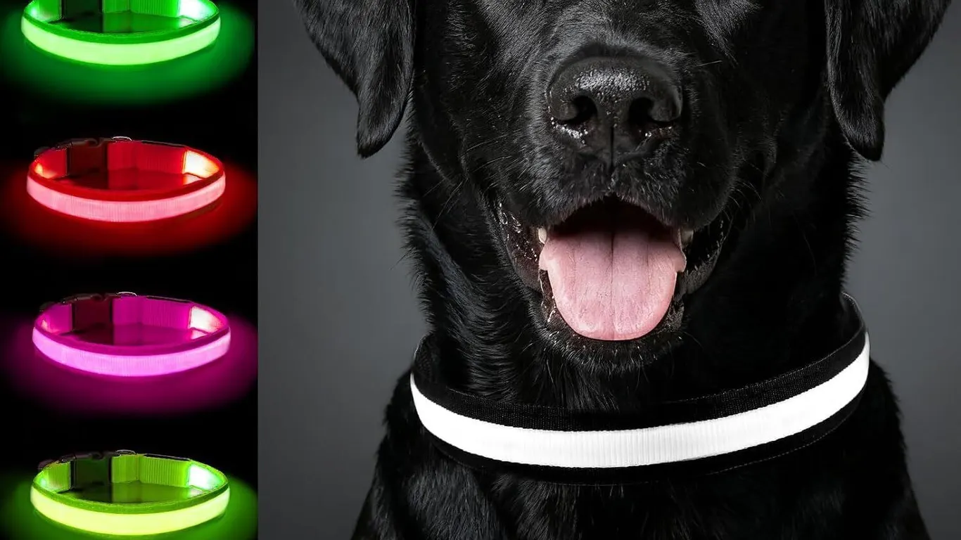 NEW (Med) LED Light Up Dog Collar