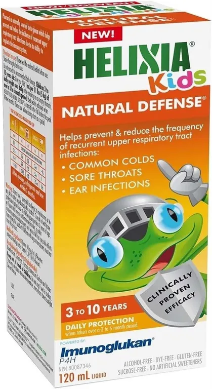NEW (120ml) 1pk Helixia Kids Natural Defense