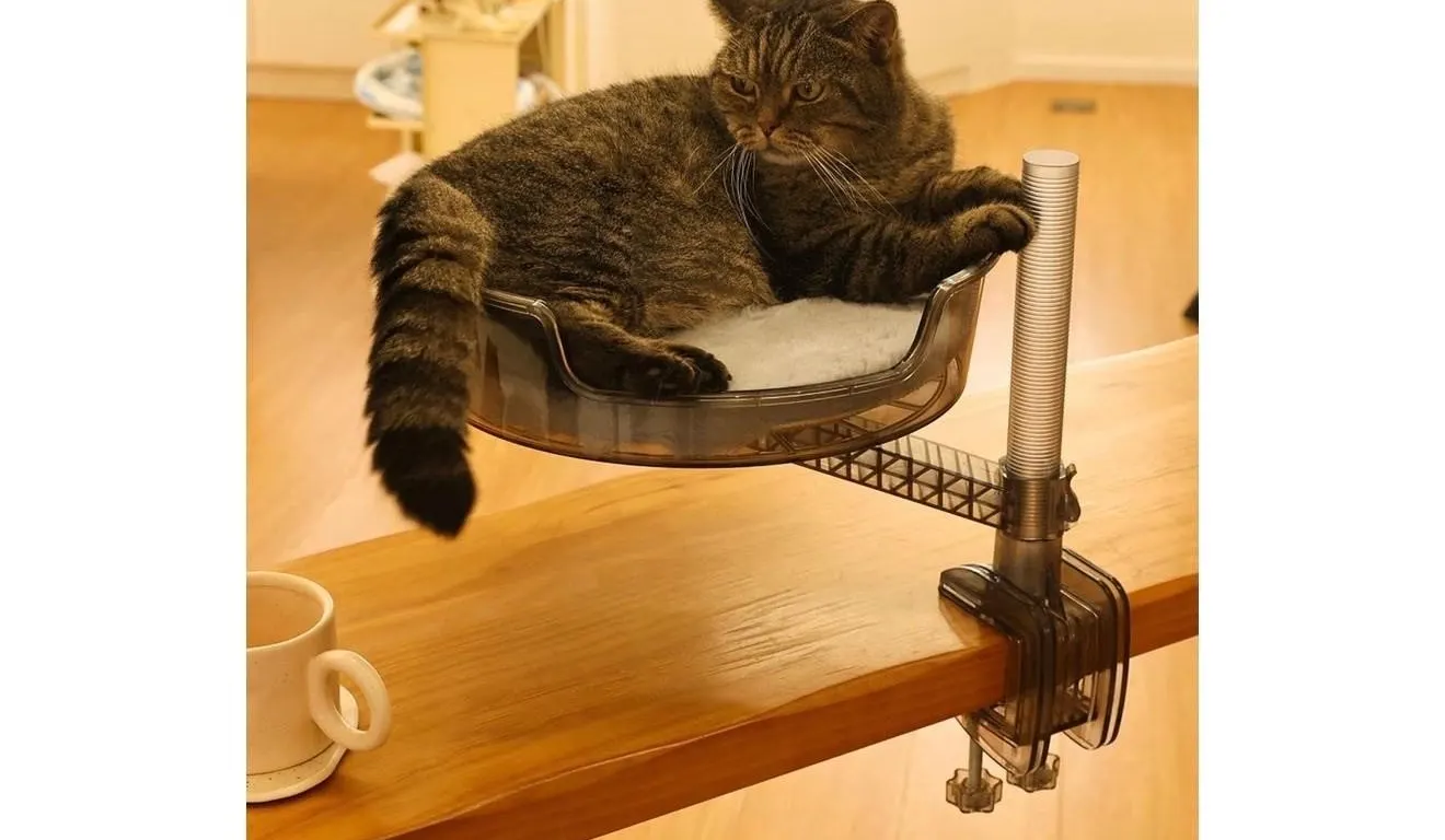 NEW $30 Cat Bed Desk with Pet Mat, Cat Hammock