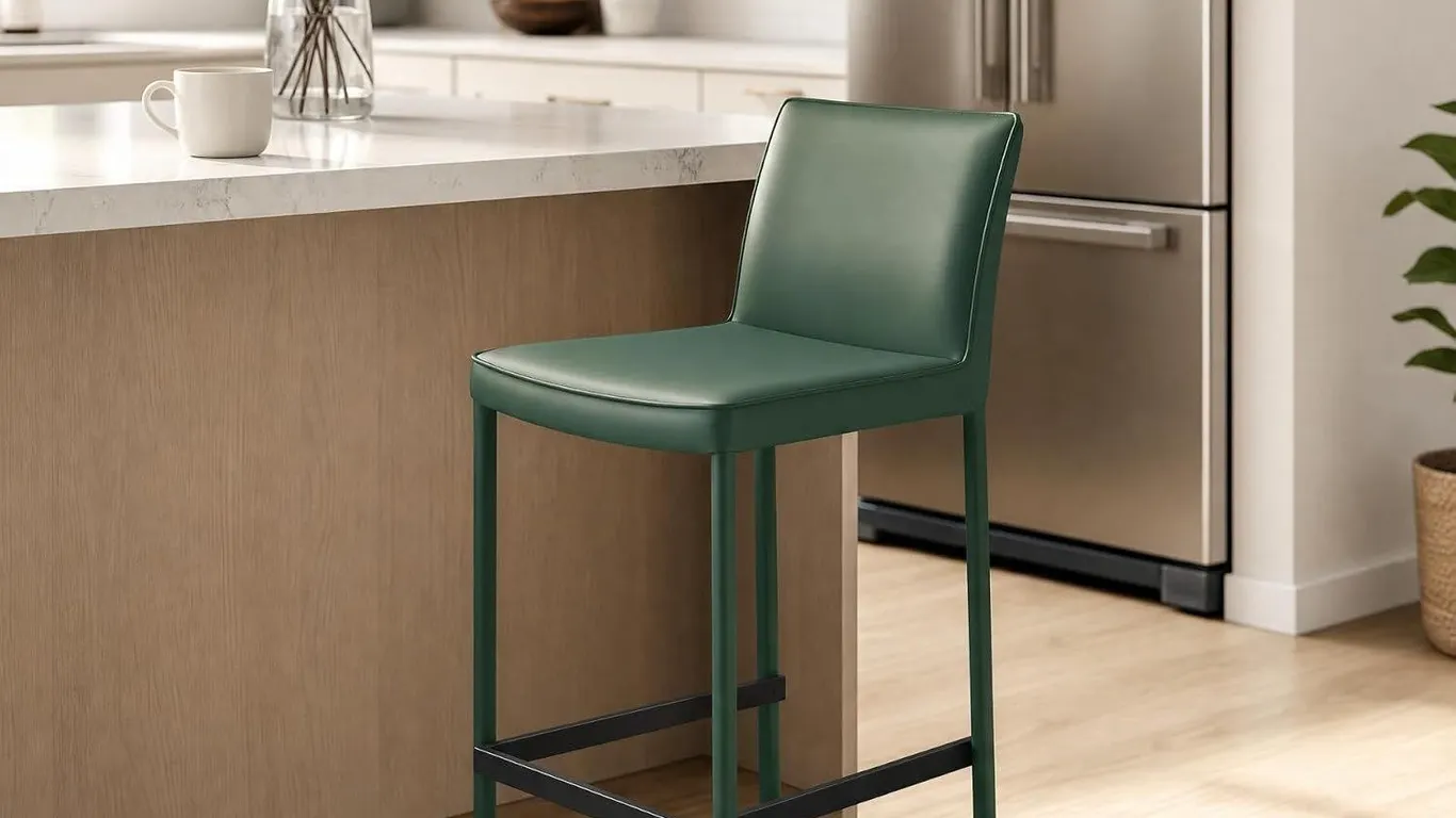 NEW $318 Soft Padded Luxury Bar Stool