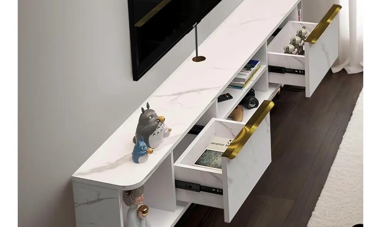 $270 Pmnianhua Floating TV Stand with 2 Drawers