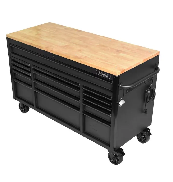 $1198 Husky Heavy-Duty 61 inch Mobile Workbench