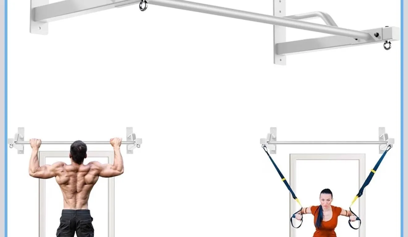 NEW $162 Pull Up Bar Wall Mounted-Heavy Duty