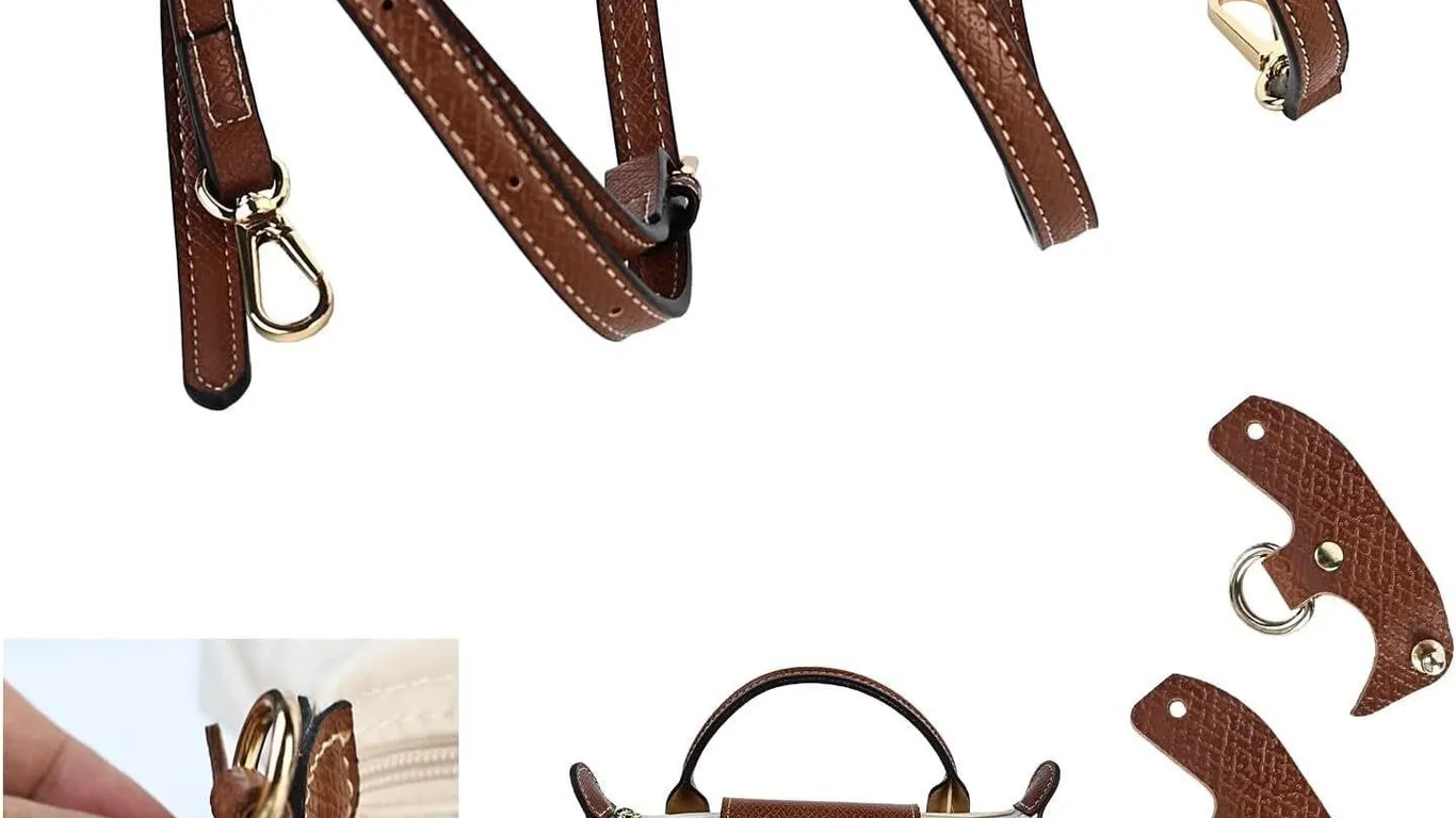 NEW Strap for Mini Bag, Leather No-Punch...