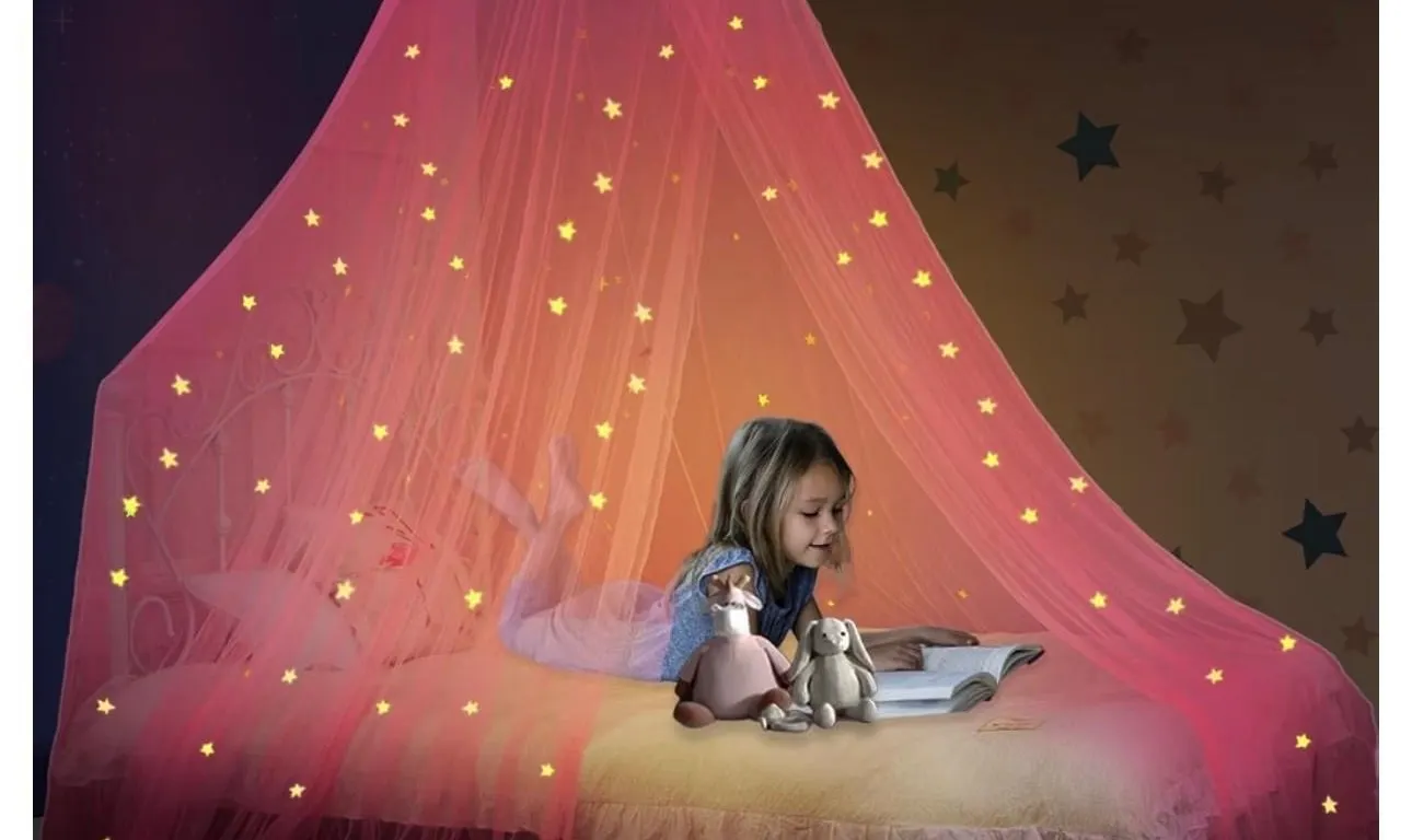 $40 South to East Pink Bed Canopy