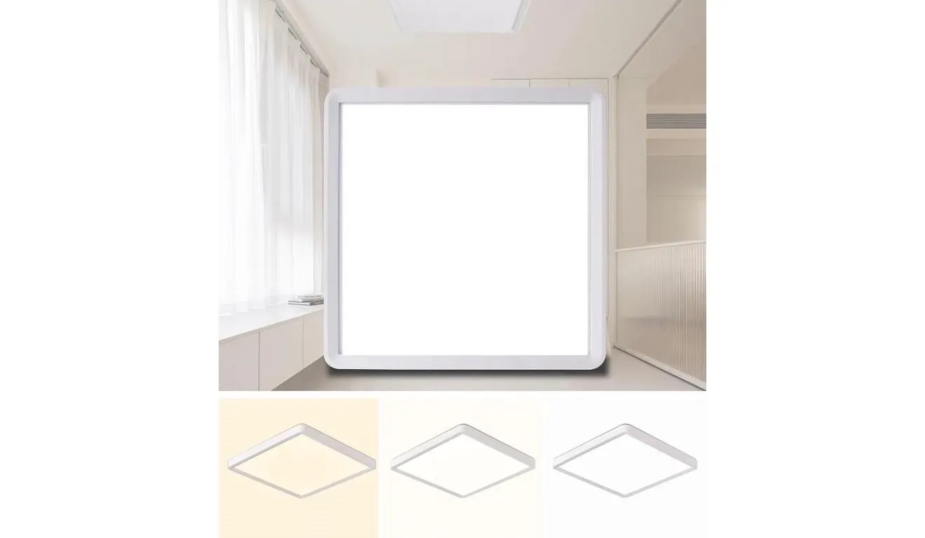 $40 (16") Square Led Flush Mount Ceiling Light