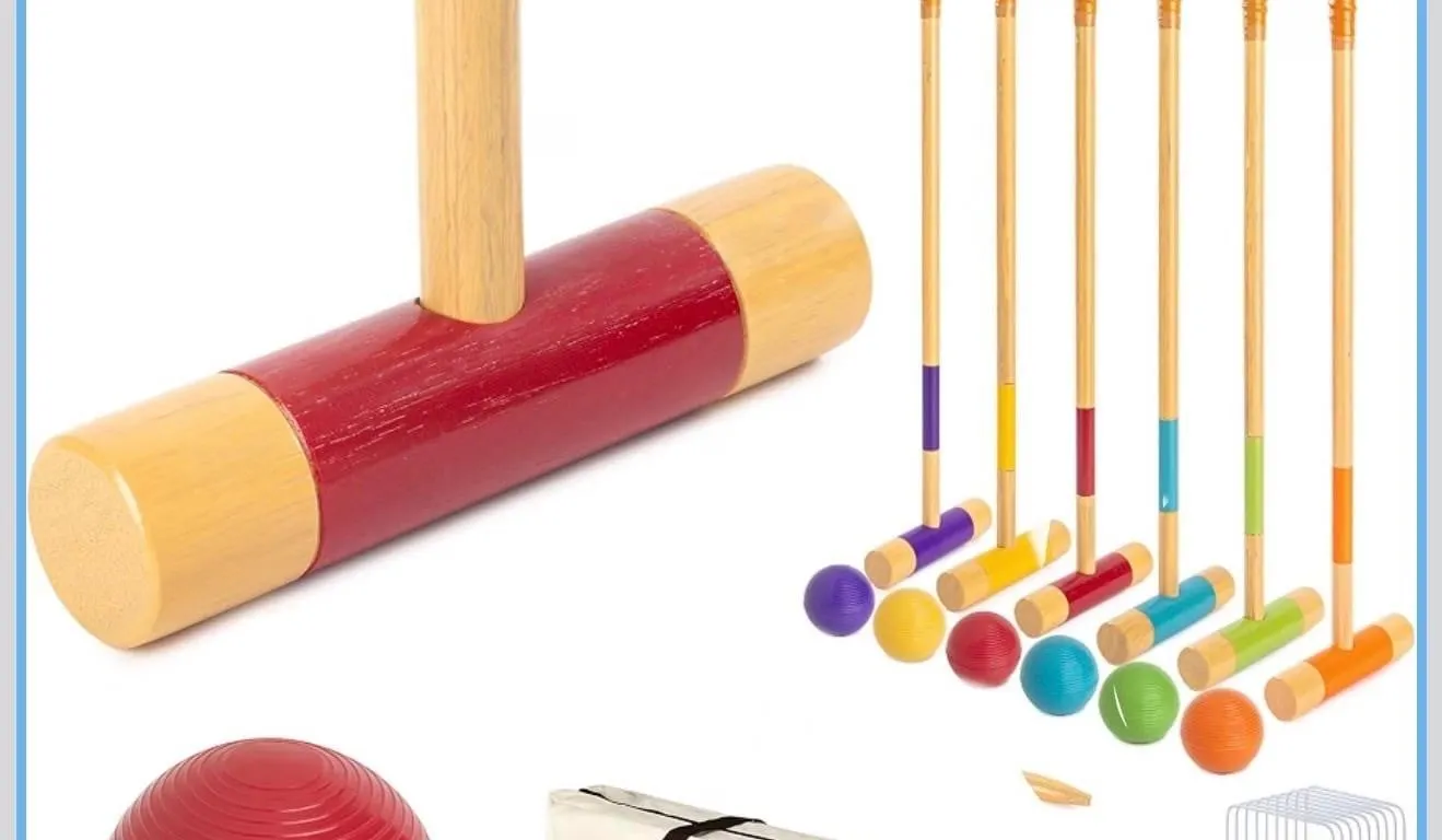 $100 Player Croquet Set for Adults & Kids