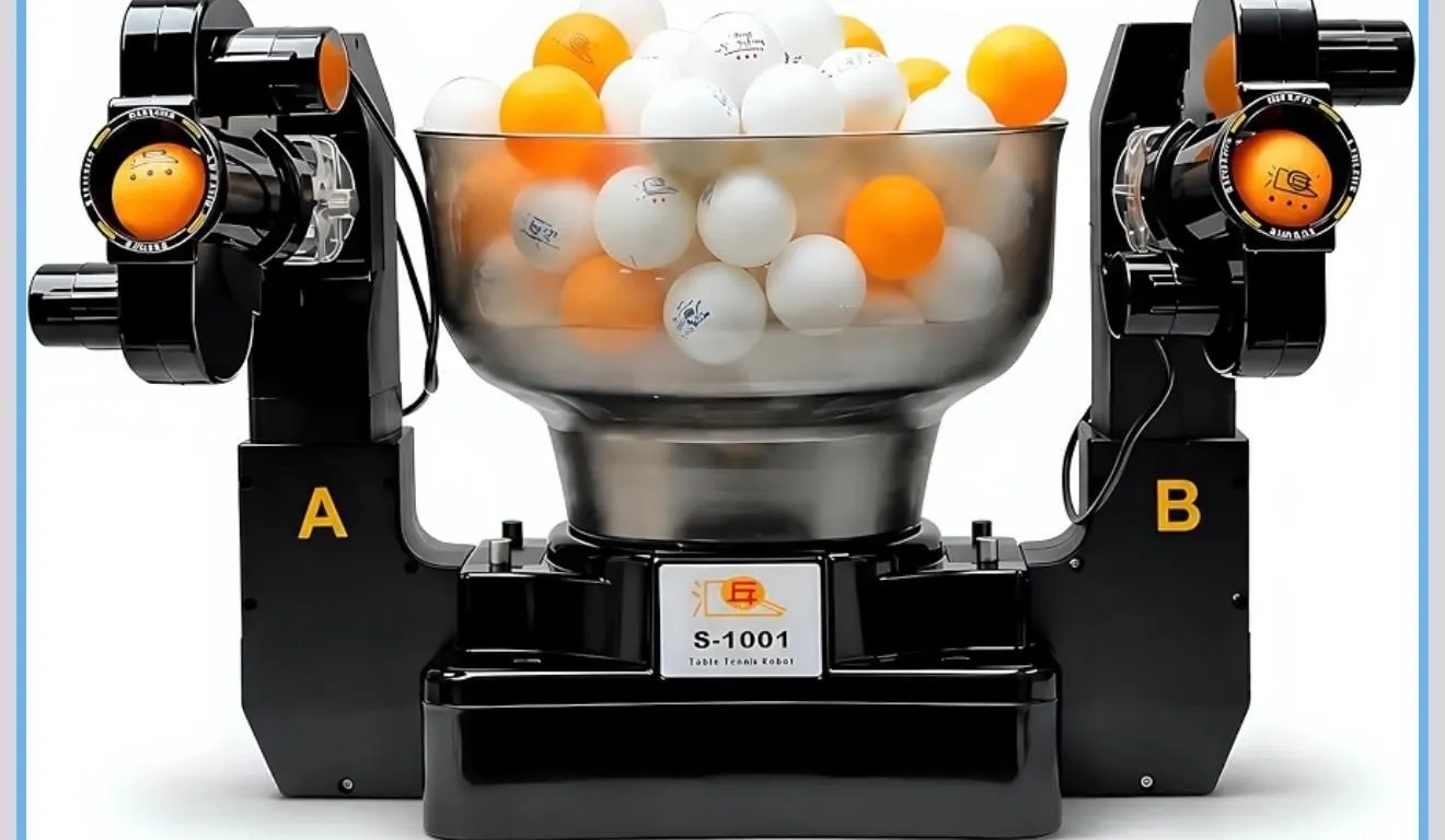 MISSING $340 Double Head Table Tennis Ball Machine