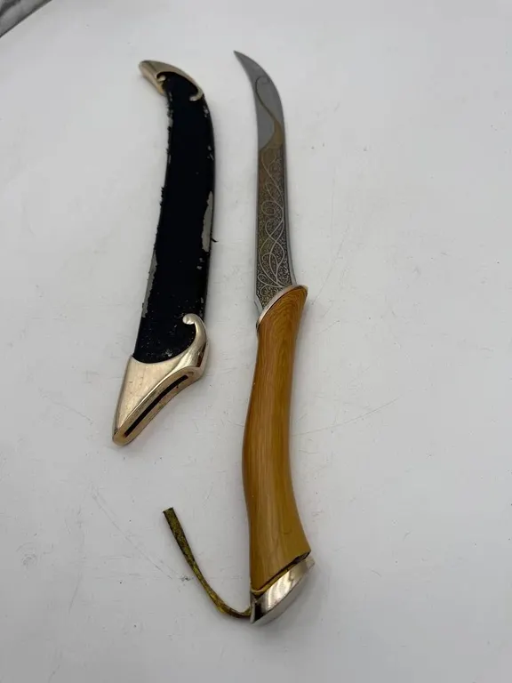 24� Decorative Curved Sword with Sheath