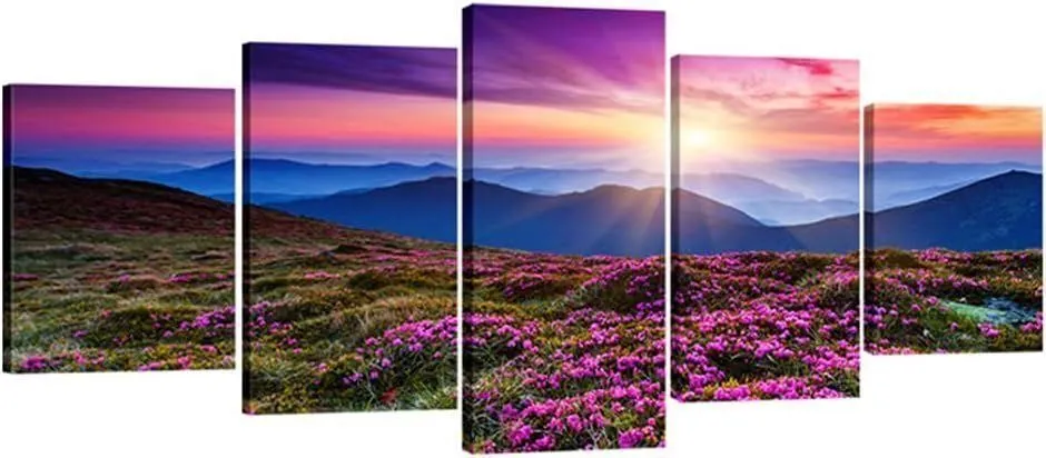 NEW $70 Mountains in Sunrise Canvas Painting
