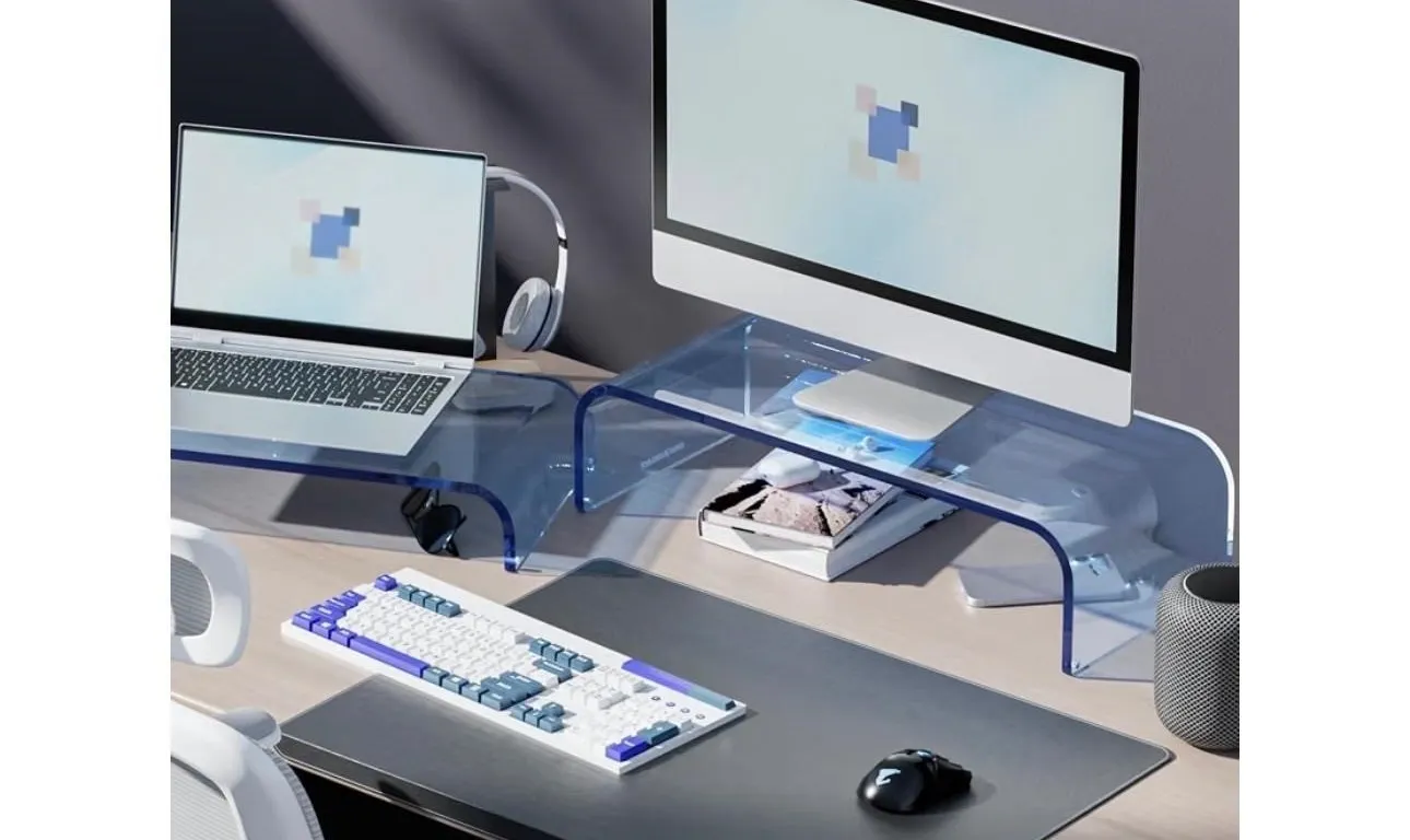 $90 Acrylic Dual Monitor Stand