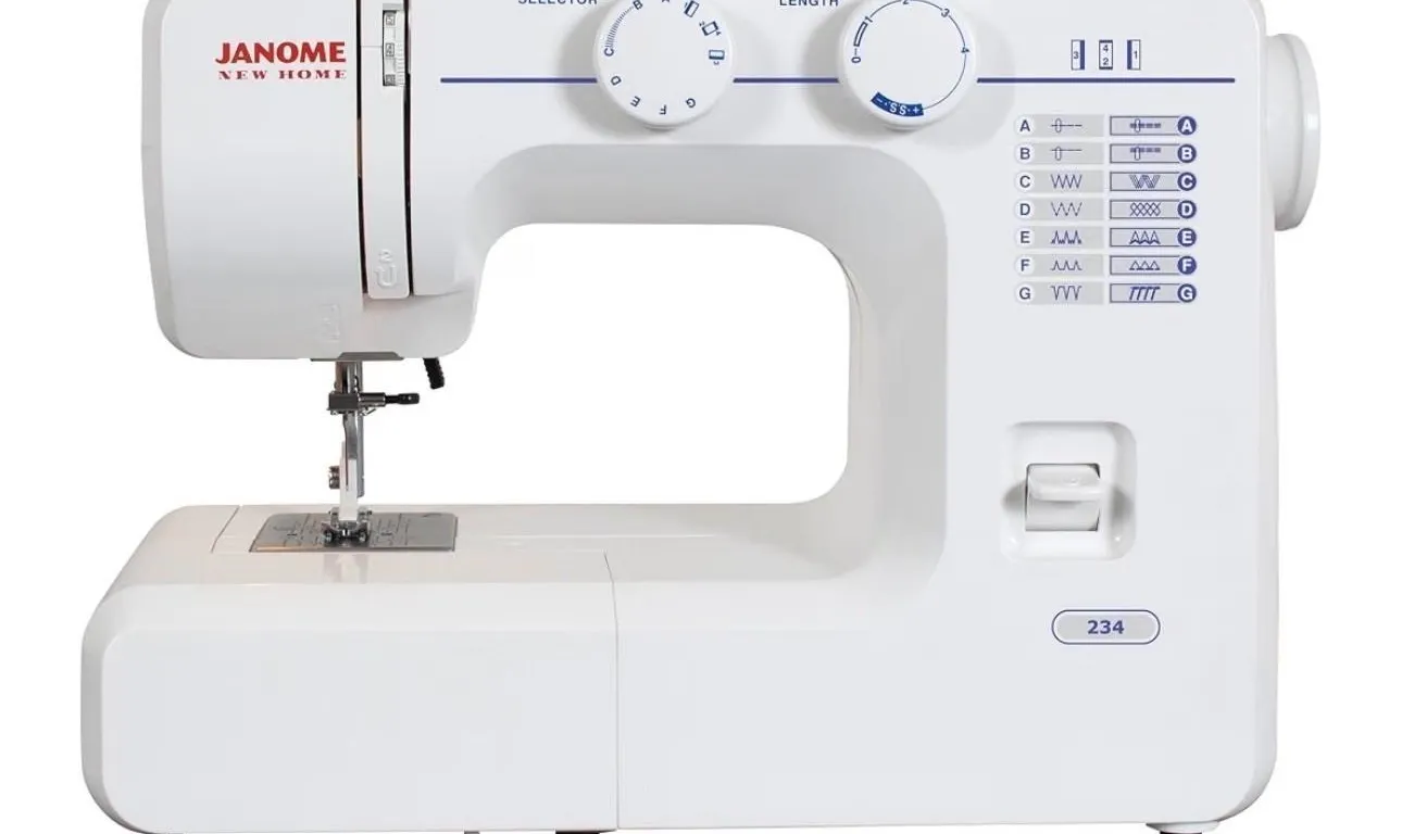$240 Janome 234 Sewing Machine, White