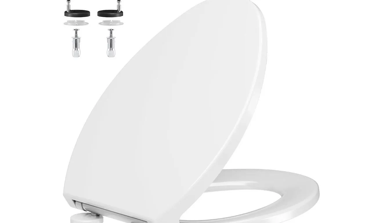 $57 Elongated Toilet Seat with Cover Quiet