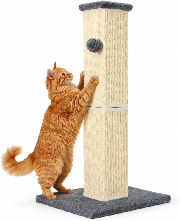 NEW $50 (32", Gray) Cat Scratching Post