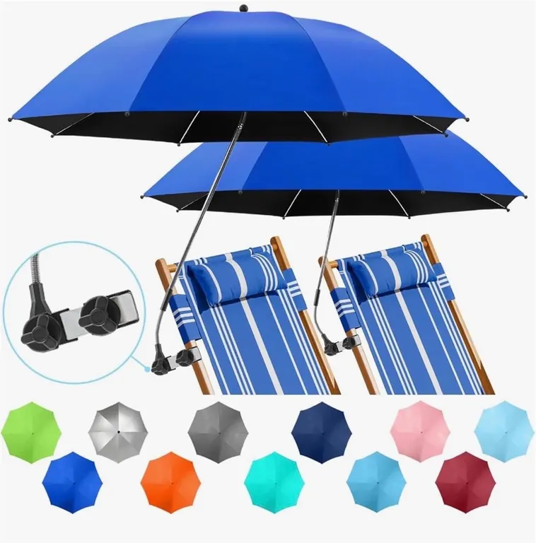 $60 Beach Umbrella with Clamp, 360 � Adjustable