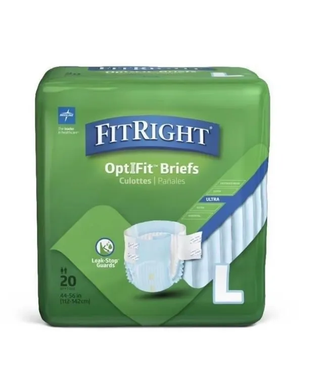 NEW (L) 20ct Adult Incontinence Briefs