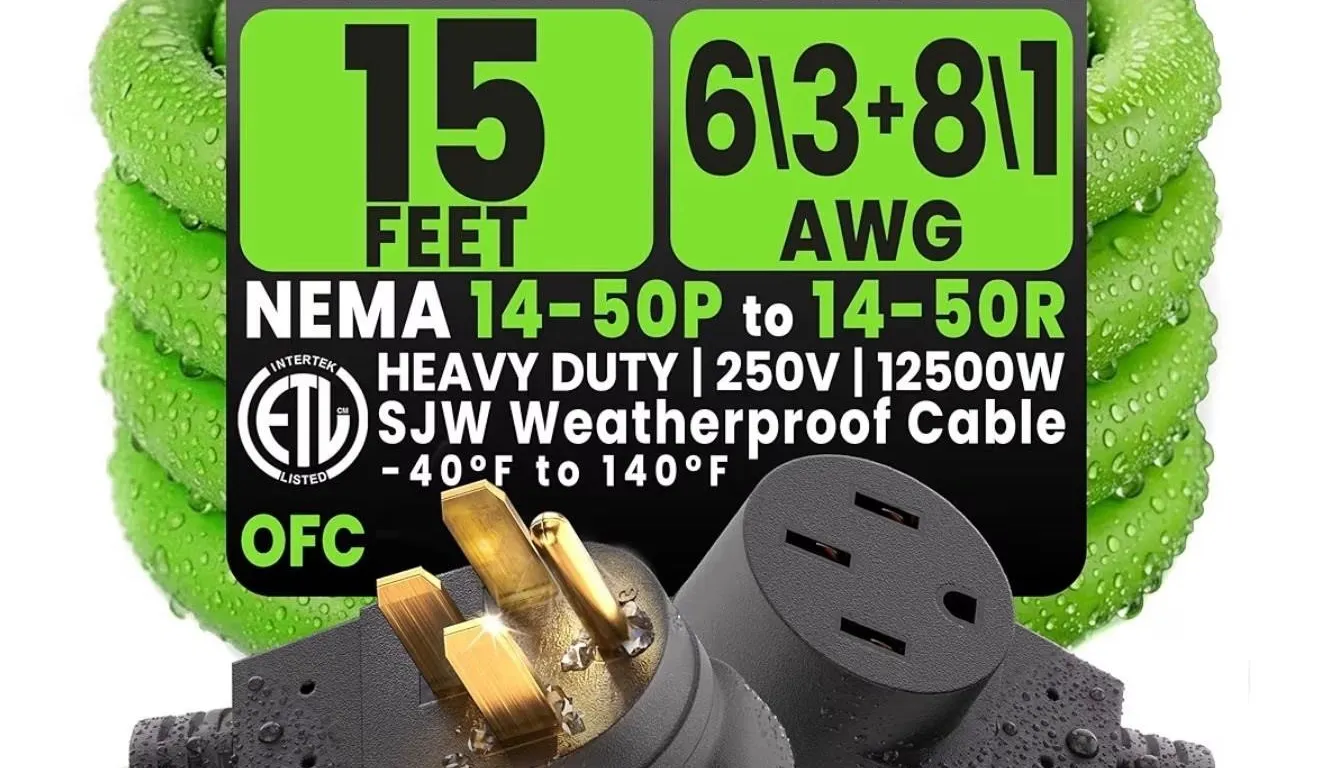 $141 (15') 50 Amp RV/EV Extension Cord