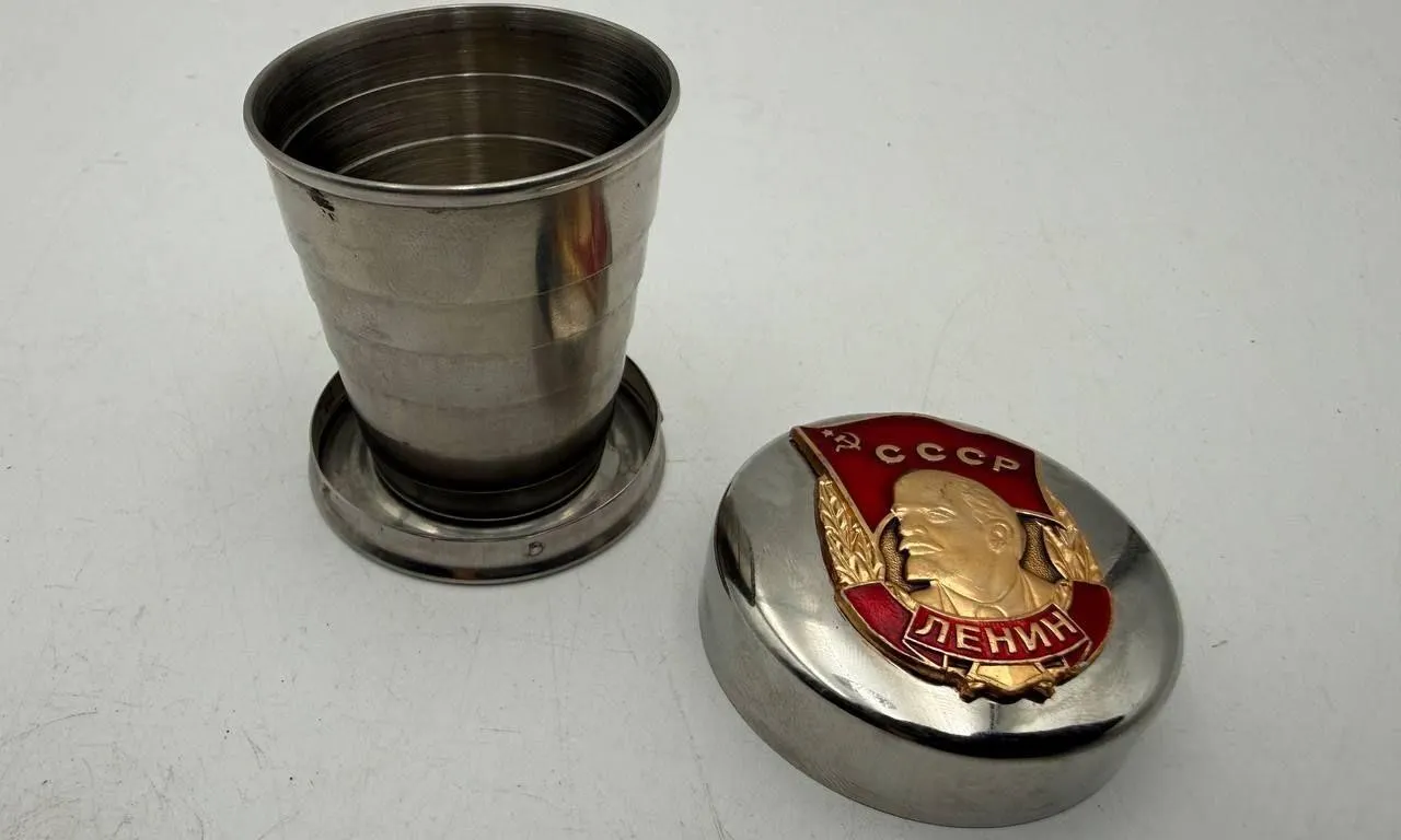 USSR Lenin Folding Travel Cup