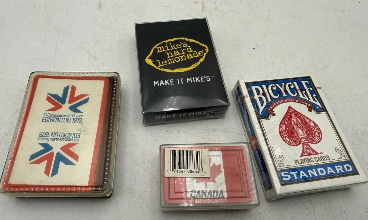 Playing Cards Mixed Lot 4 Decks