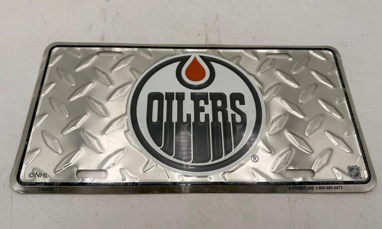 Edmonton Oilers NHL License Plate