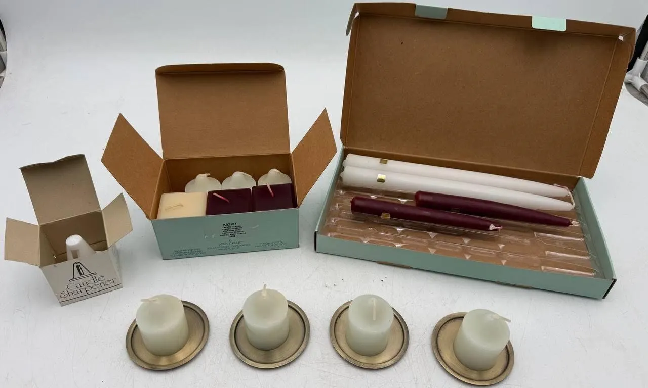 PartyLite Mixed Candle & Holder Lot