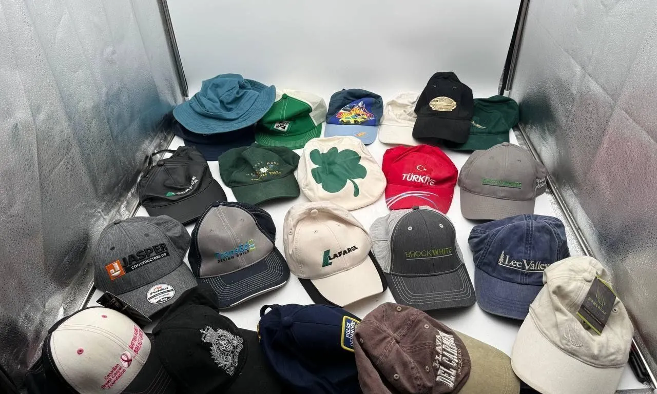 22 Pc Mixed Baseball Caps & Hats Lot