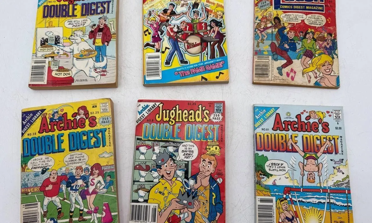 Vintage Archie Comics Digest Lot of 6