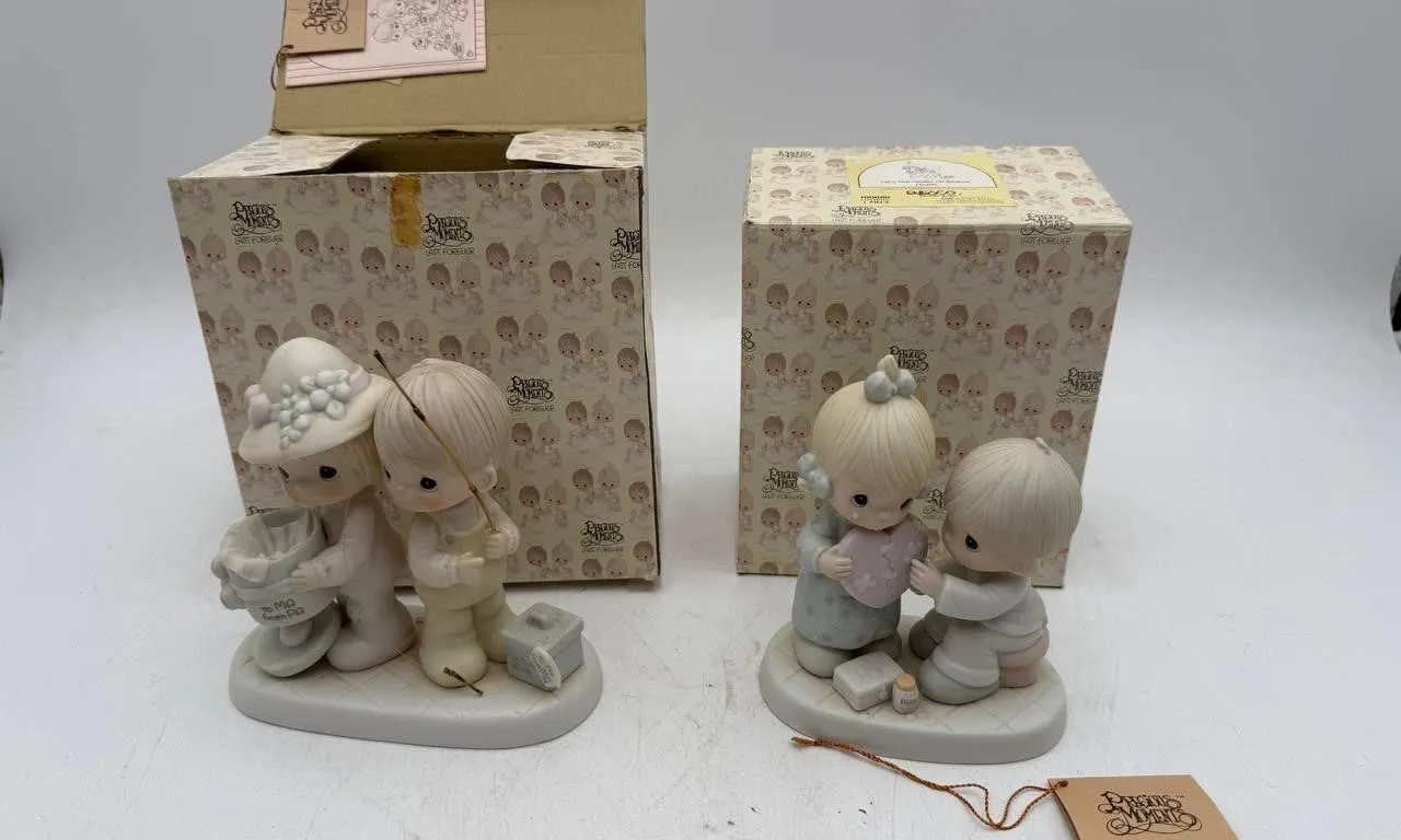 Vintage Precious Moments Figurines Set of 2