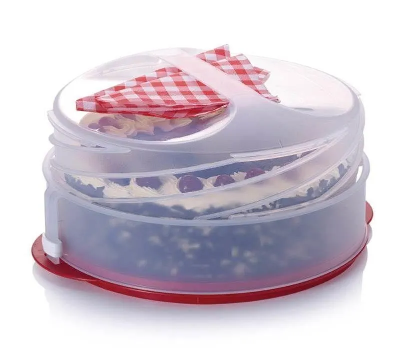 $65 11" Tupperware Collapsible Round Cake Taker