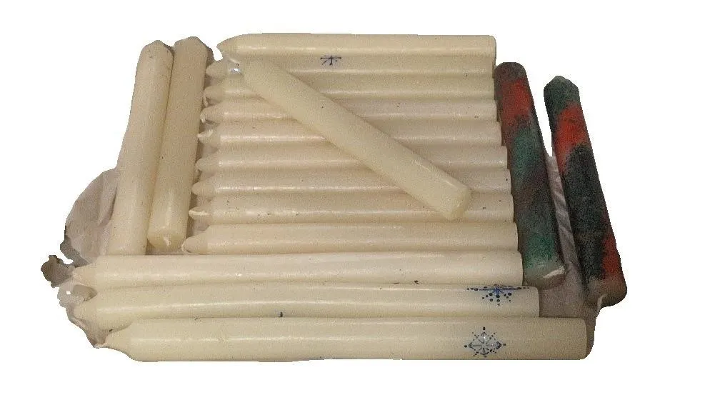 17PK Candles-14 Painting Candles 7.5" &3 Reg 9.75"