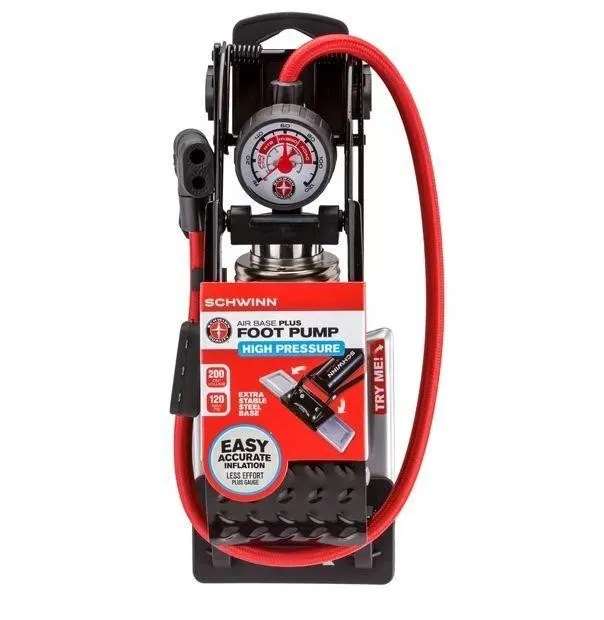 NEW $57 Air Base Plus High Pressure Foot Pump
