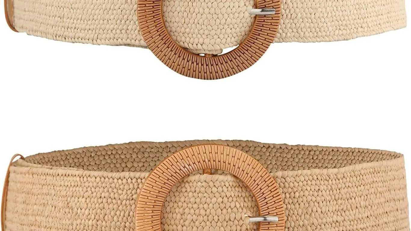 NEW 2PK 38.5" Women's Braided Belts for Dress