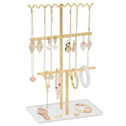 NEW Jewelry Organizer Stand w/Tray Aesthetic