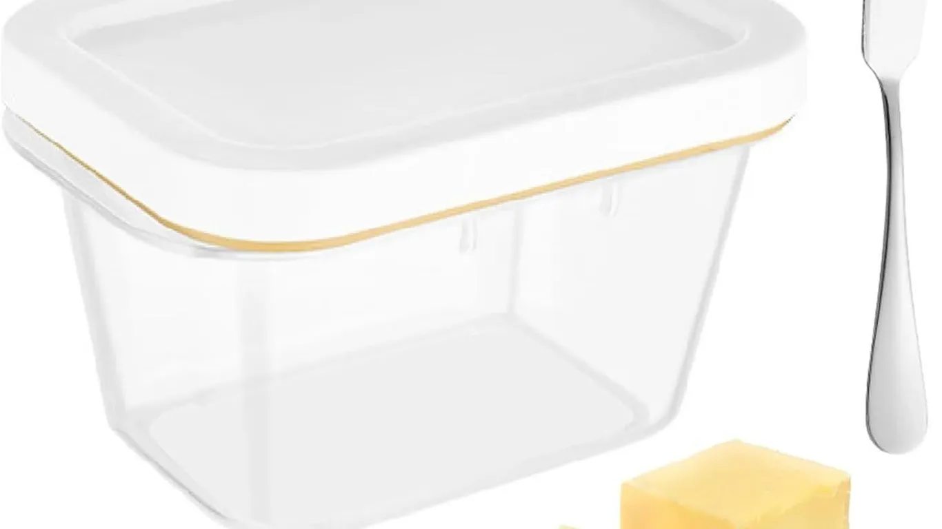SEALED Butter Slicer Cutter w/Lid & SS Knife