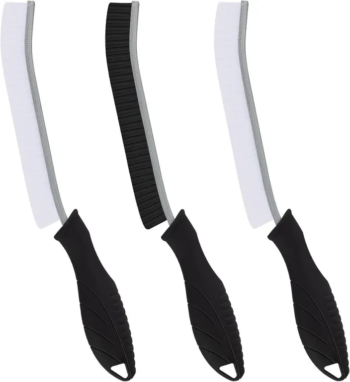 NEW 3PK Crevice Cleaning Brushes Hard Bristle