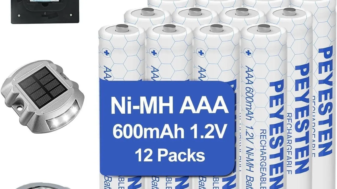SEALED 12PK AAA Rechargeable Batteries 600mAh