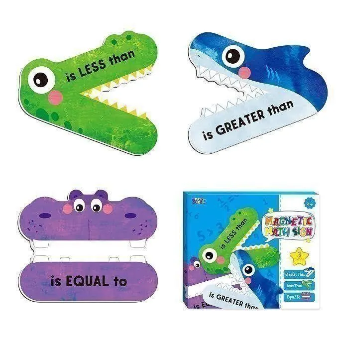 NEW 3PK Early Learning Magnetic Math Signs