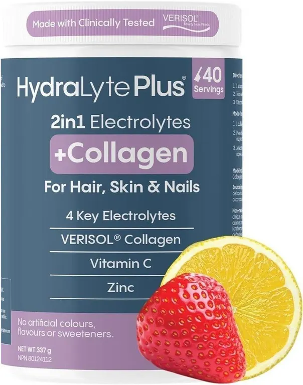 SEALED $32 2-in-1 Electrolytes & Collagen 337g