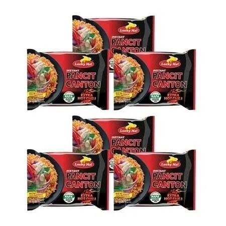 SEALED 6PK Hot Chili Flavor Pancit Canton ChowMein