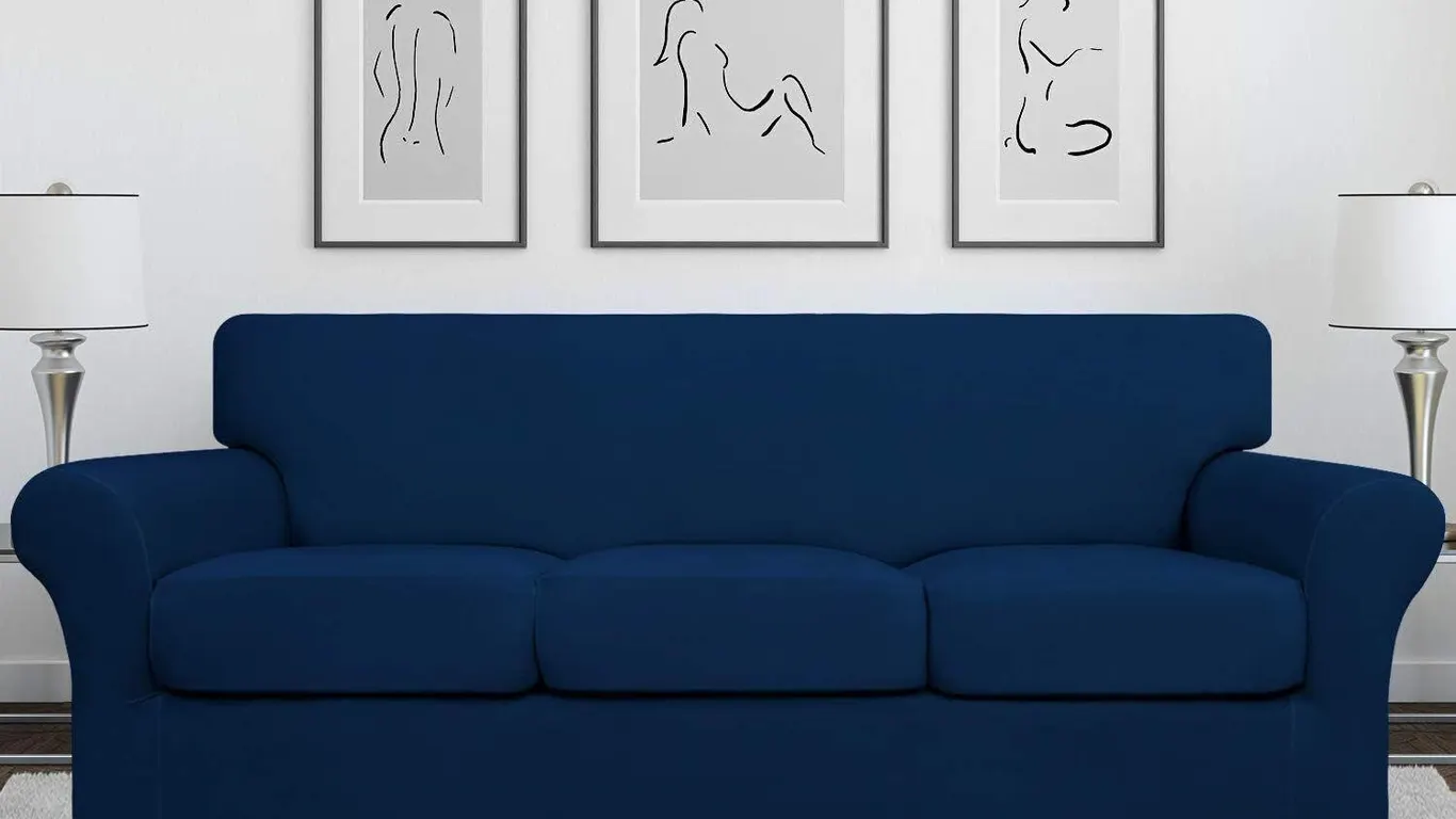 NEW $62 4PK Sectional Stretch Couch Covers