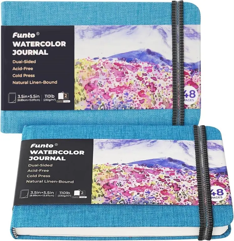 SEALED $34 2PK Water Color Journals, Hardcover